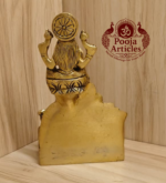 Brass Kubera Lakshmi Statue 5.9 Inch - Image 5