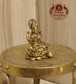 Miniature Brass Lakshmi Idol 1.5 Inch - Image 3