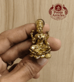 Miniature Brass Lakshmi Idol 1.5 Inch