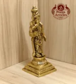 Brass Meenakshi Amman Statue 5 Inch - Image 3