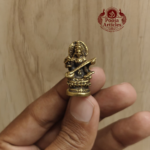Miniature Brass Saraswati Statue 1.1 Inch