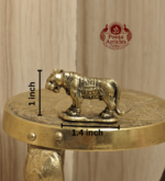 Miniature Brass Tiger Statue 1 Inch - Image 2