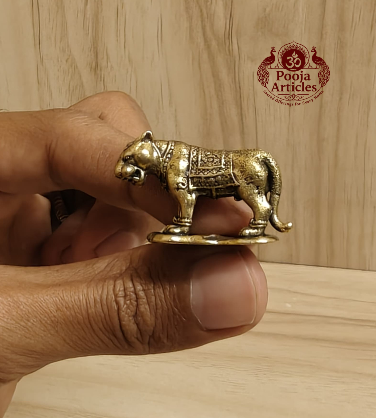 Miniature Brass Tiger Statue 1 Inch Miniature Brass Tiger Statue 1 Inch