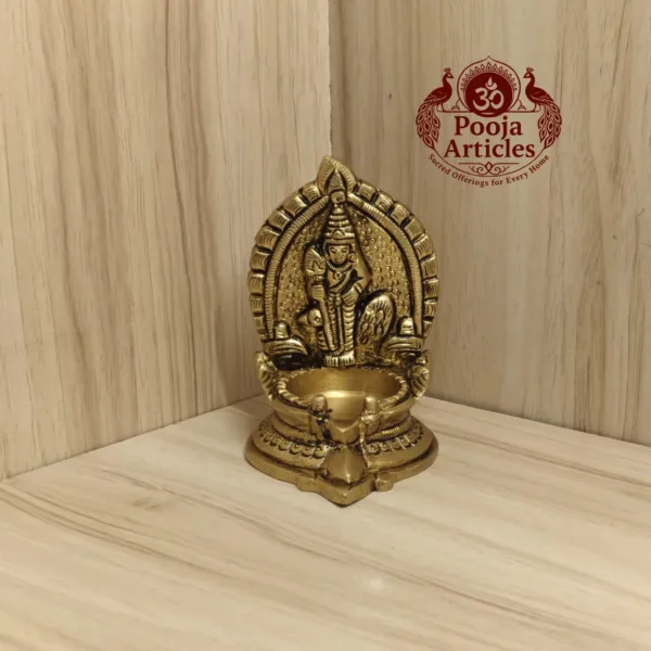 Brass Murugan Vilakku 3 Inch