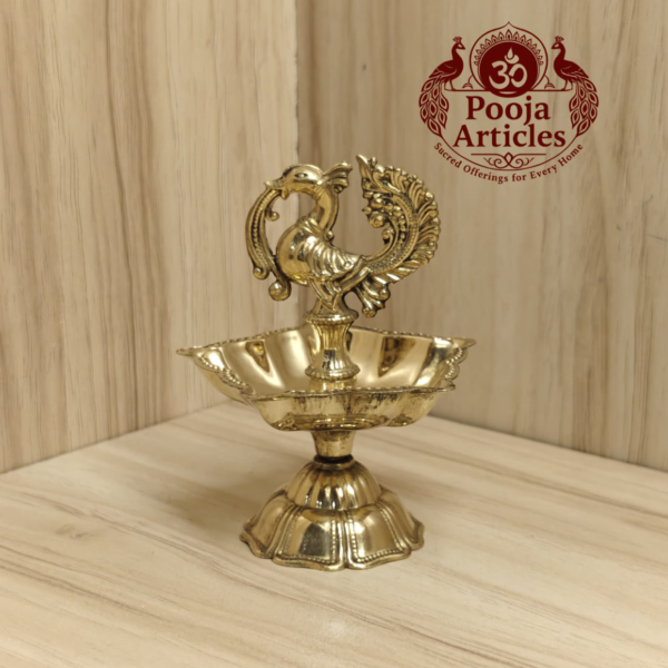 Brass Peacock Diya Size 1 – 3.5 Inch