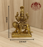 Brass Pratyangira Devi Statue 4 Inch - Image 2
