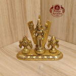 Brass Shankh Chakranamah Balaji Statue 3.5 Inch