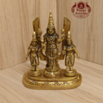 Brass Shankh Chakranamah with Balaji Statue 4.8 Inch