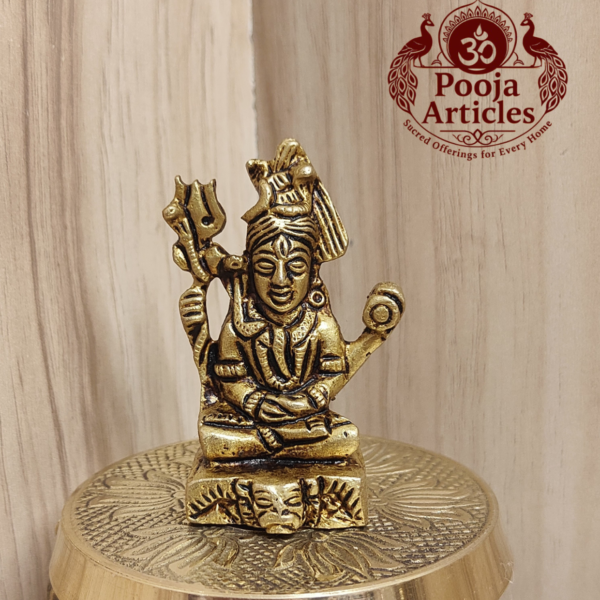 Brass Shiva Statue 2.3 Inch