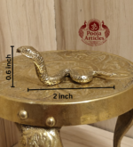 Miniature Brass Snake Cobra Figurine 0.6 Inch - Image 2
