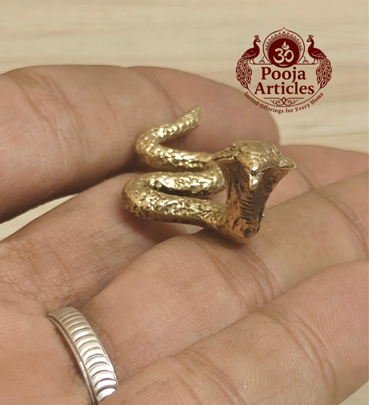 Miniature Brass Snake Cobra Figurine 0.6 Inch Miniature Brass Snake Cobra Figurine 0.6 Inch