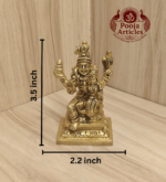 Brass Swarna Akarshana Bhairava Statue 3.5 Inch - Image 2