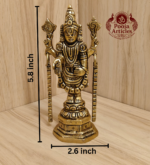 Brass Tirupati Balaji Idol 5.8 Inch - Image 2