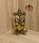 Brass Tirupati Balaji Lakshmi Diya 6 Inch