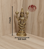 Brass Tirupati Balaji Perumal Idol 7 Inch - Image 2