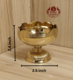 Brass Tomato Diya 2.4 Inch - Image 2