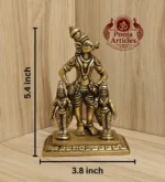 Brass Varaha Lakshmi Idol 5.4 Inch - Image 2