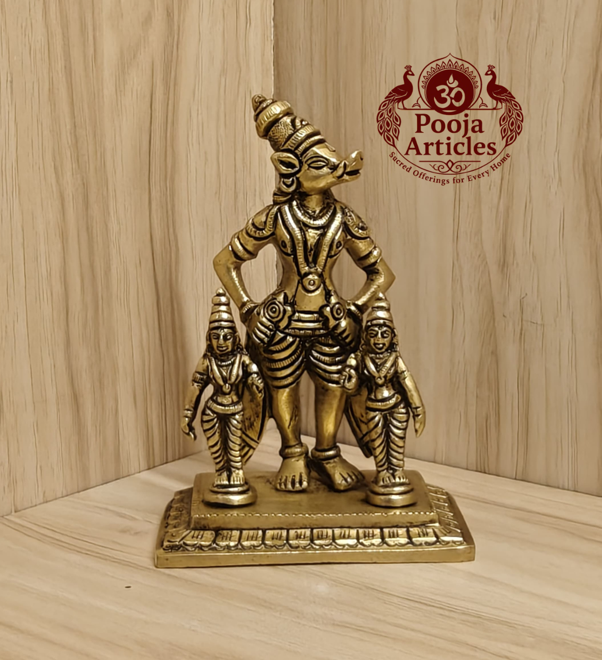Brass Varaha Lakshmi Idol 5.4 Inch Brass Varaha Lakshmi Idol 5.4 Inch