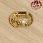 Brass Vastu Tortoise with Plate – Handcrafted Feng Shui Tortoise for Wealth, Stability & Vastu