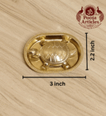 Brass Vastu Tortoise with Plate – Handcrafted Feng Shui Tortoise for Wealth, Stability & Vastu - Image 5