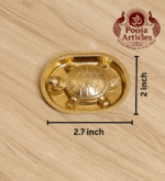 Brass Vastu Tortoise with Plate – Handcrafted Feng Shui Tortoise for Wealth, Stability & Vastu - Image 4