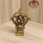 Brass Chakrathalwar Idol 3.4 Inch