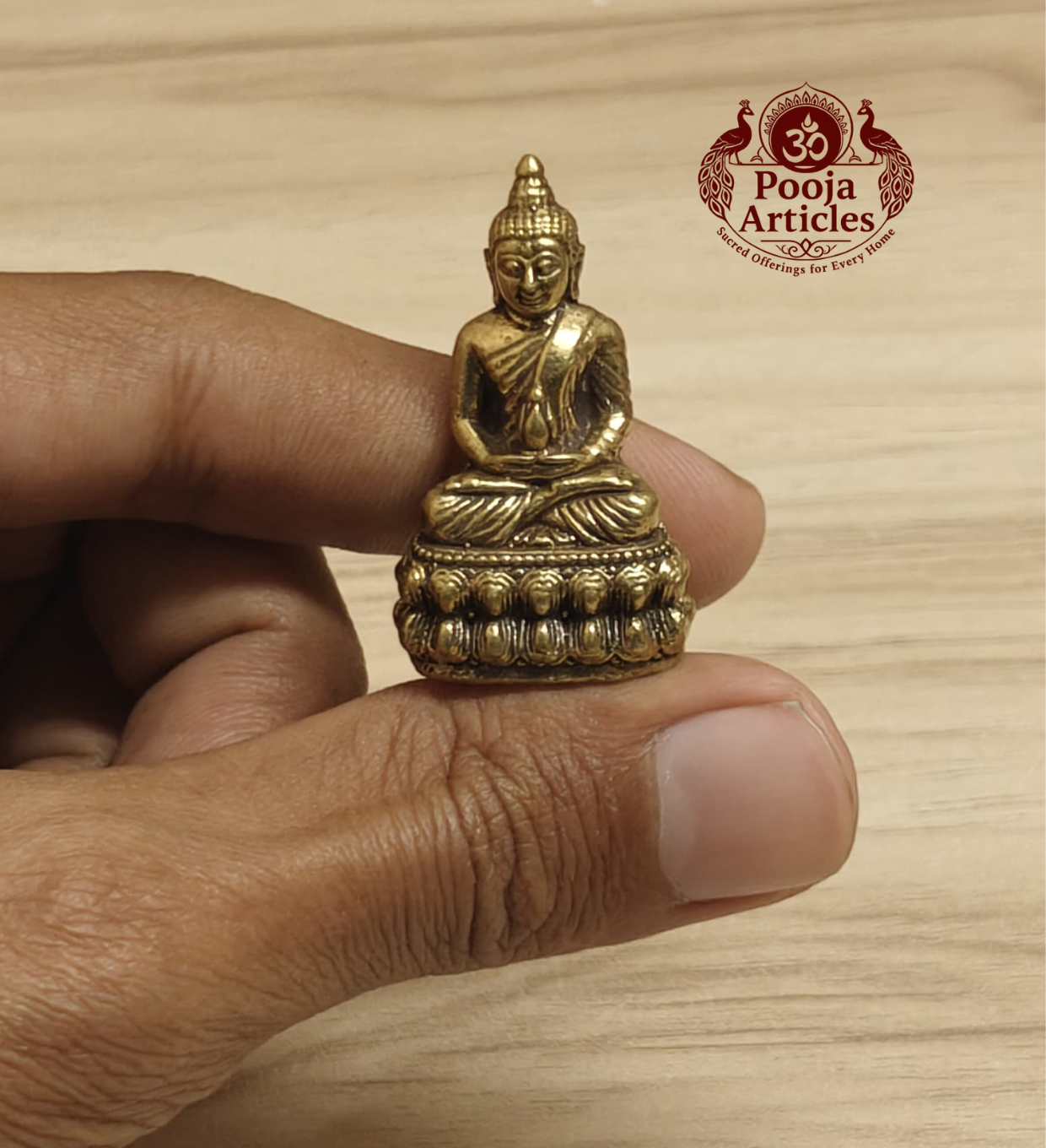 Miniature Brass Buddha Statue 1.5 Inch Miniature Brass Buddha Statue 1.5 Inch