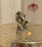 Miniature Brass Ganesha Statue 1.1 Inch - Image 3