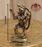 Miniature Brass Hanuman Statue 1.5 Inch - Image 2