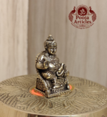 Miniature Brass Kubera Statue 1.4 Inch - Image 3