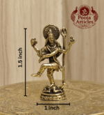 Miniature Brass Nataraja Statue 1.8 Inch - Image 2