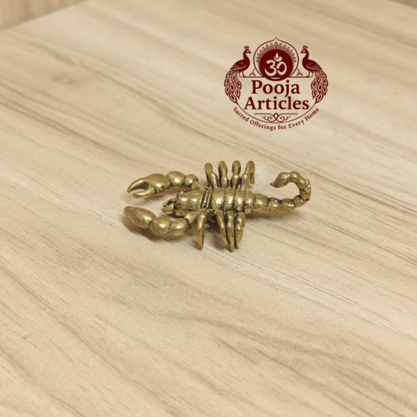 Miniature Brass Scorpion Figurine 1.8 Inch