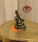 Miniature Brass Ganesh Idol 1.2 Inch - Image 3