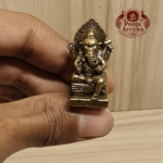 Miniature Brass Ganesh Statue 1.5 Inch