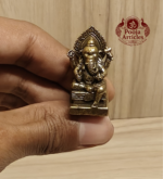 Miniature Brass Ganesh Statue 1.5 Inch