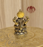 Miniature Brass Lakshmi Idol 1.4 Inch - Image 5