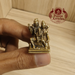 Miniature Brass Shiva Parivar Idol 1.1 Inch
