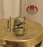 Miniature Brass Tortoise Statue 0.9 Inch - Image 2
