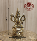 Panchaloha Lakshmi Statue 2 Inch - Image 2