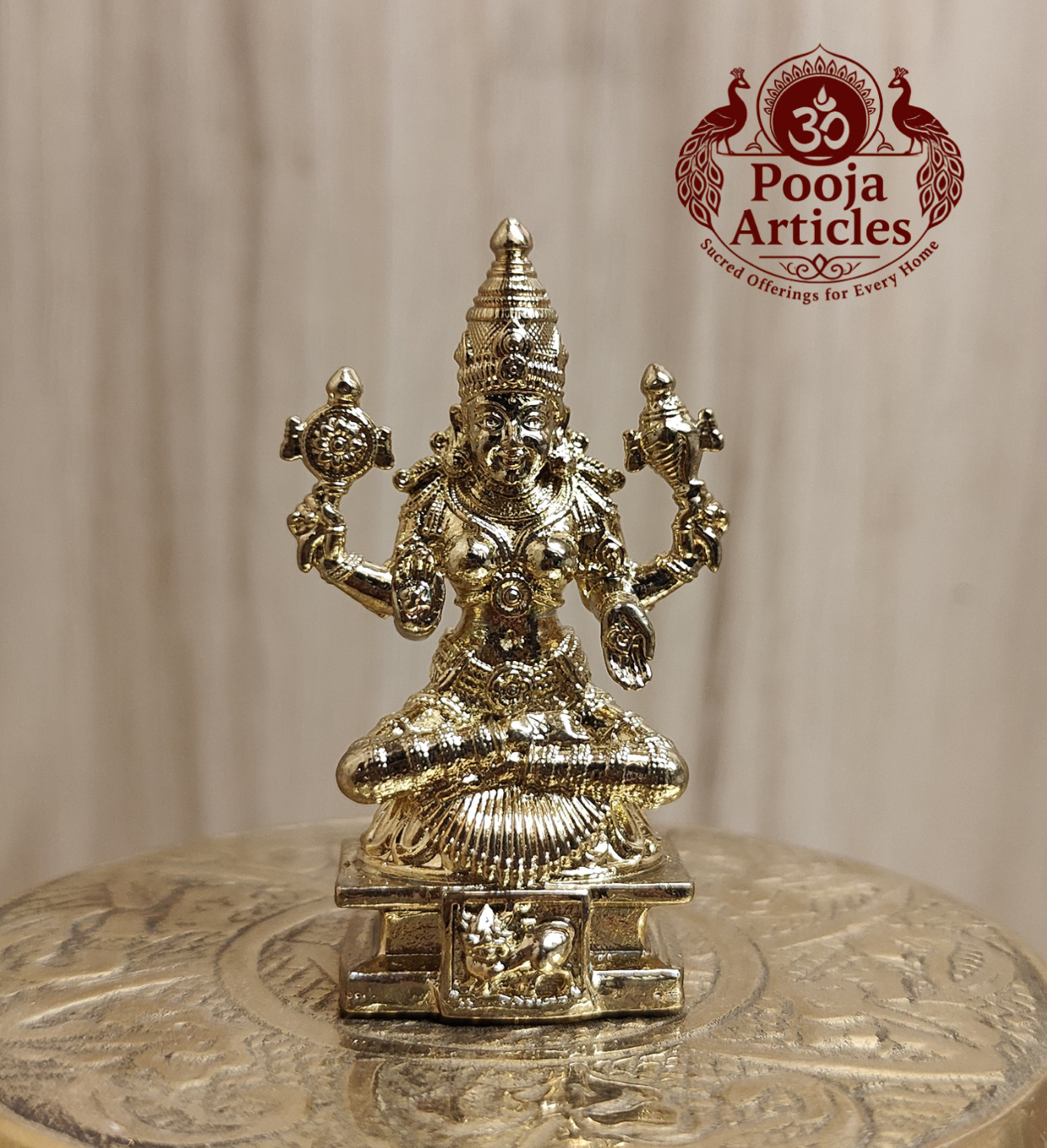 Panchaloha Lakshmi Statue 2 Inch Panchaloha Lakshmi Statue 2 Inch