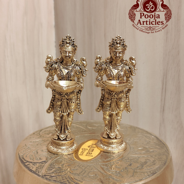 Panchaloha Paavai Vilakku (2 pcs) 2.2 Inch