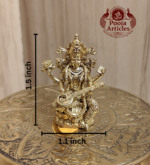 Panchaloha Saraswati Idol 1.5 Inch - Image 2