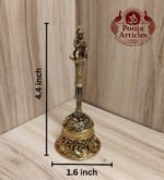 Premium Brass Hanuman Pooja Bell 4.4 Inch - Image 2