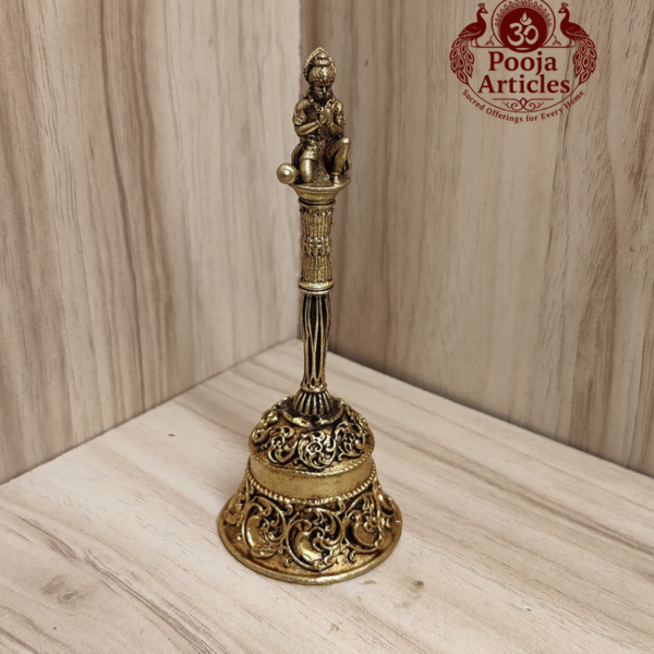 Premium Brass Hanuman Pooja Bell 4.4 Inch