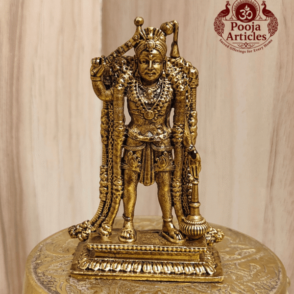 Premium Brass Karuppasamy Statue 3 Inch