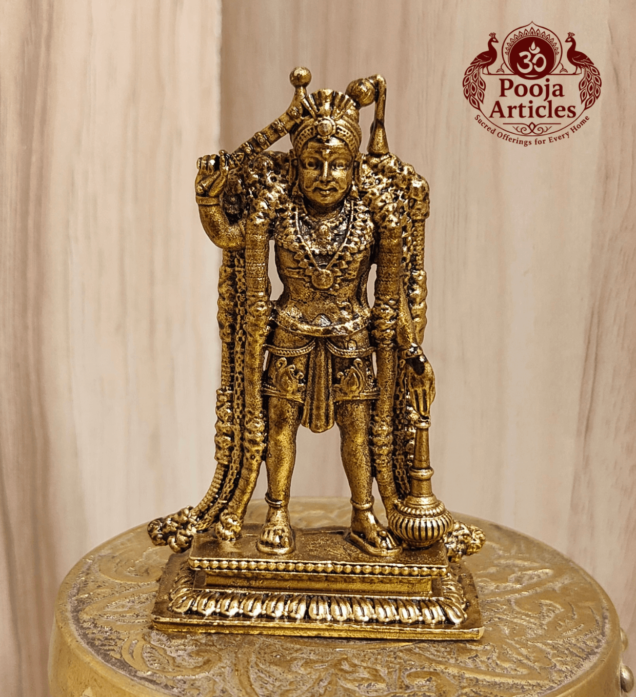 Premium Brass Karuppasamy Statue 3 Inch Premium Brass Karuppasamy Statue 3 Inch
