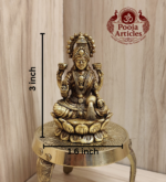 Premium Brass Lakshmi Idol 3 Inch - Image 2