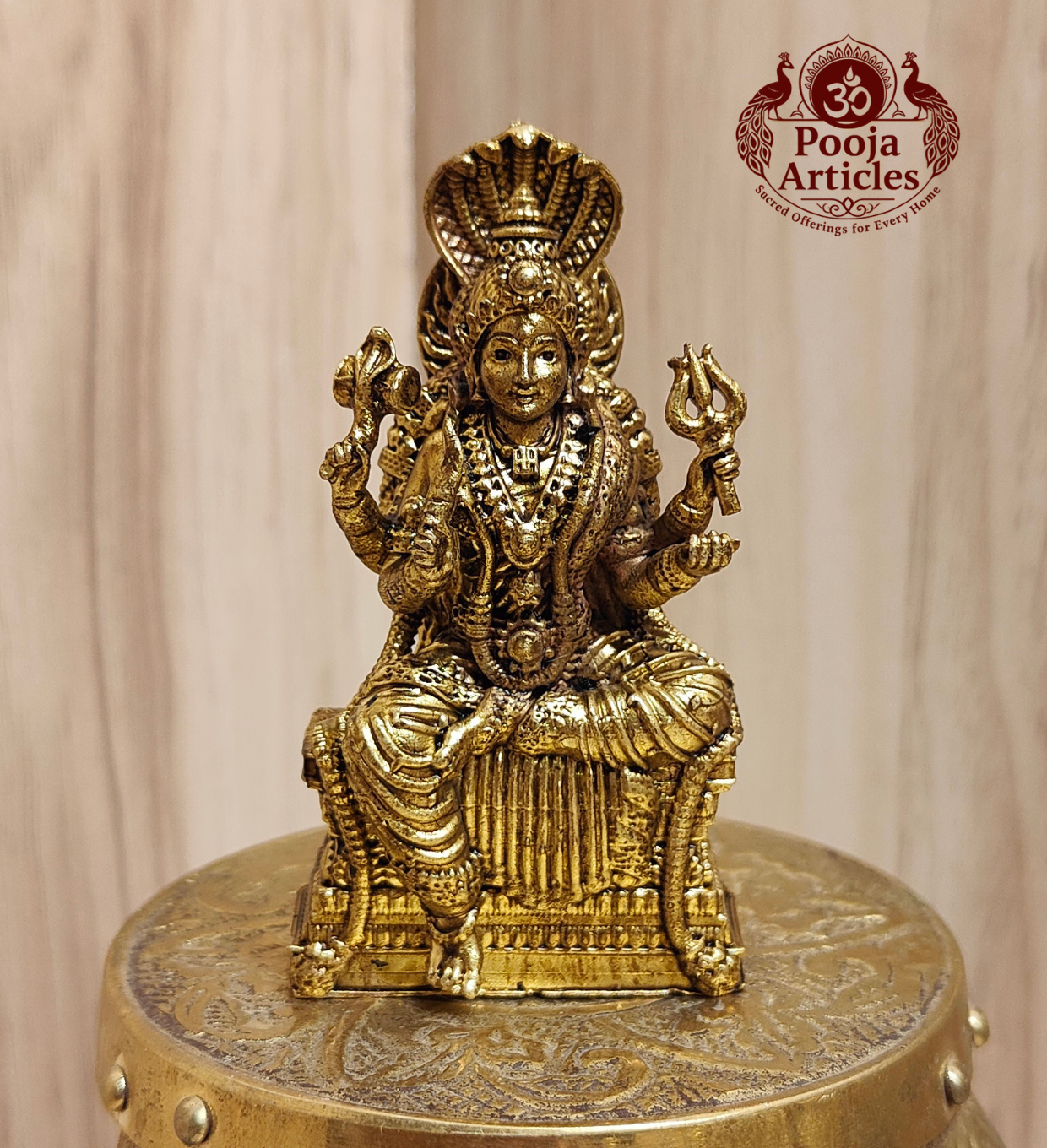 Premium Brass Mariamman Statue 3 Inch Premium Brass Mariamman Statue 3 Inch