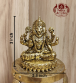 Premium Brass Narasimha Statue 3 Inch - Image 2