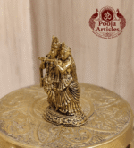 Premium Brass Radha Krishna Statue 1.7 Inch - Image 4